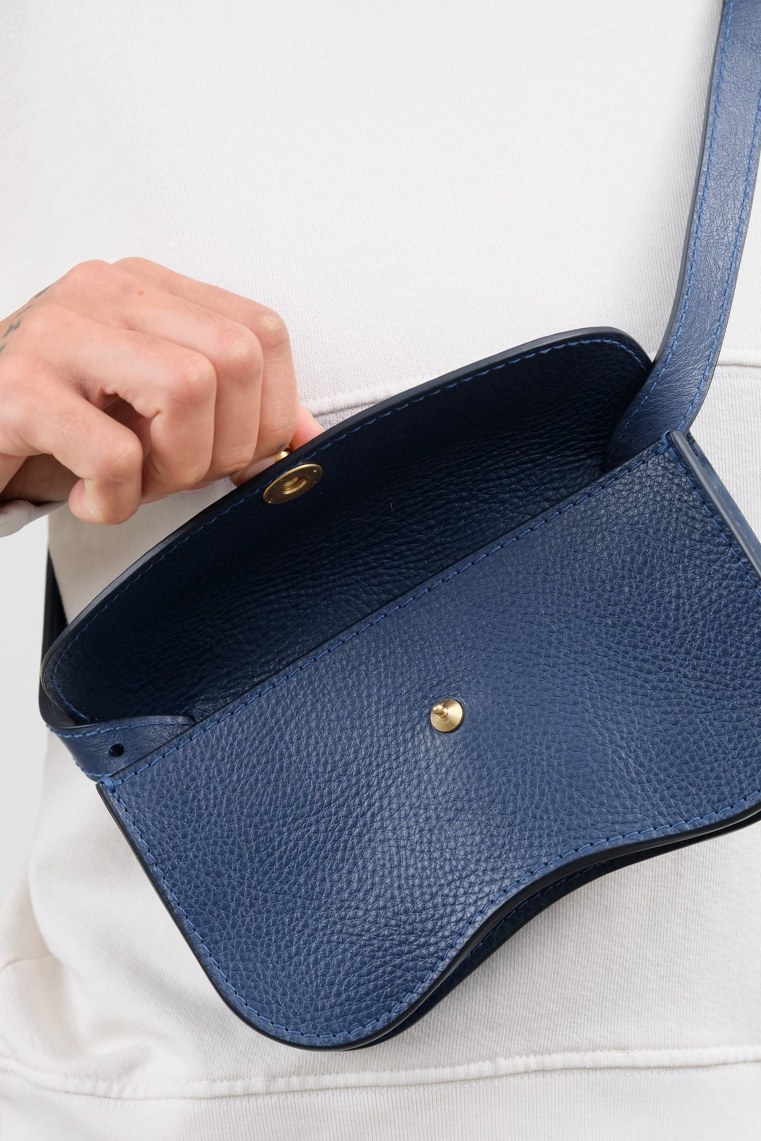 Lindquist Accessories Bags Faba Bag in Indigo Indigo / 4" H x 7.5" W x 1.5" D