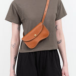 Lindquist Accessories Bags Faba Bag in Leather Brown Leather Brown / 4" H X 7.5" W X 1.5" D