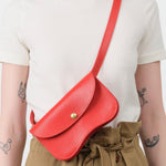 Lindquist Accessories Bags Faba Bag in Persimmon Persimmon / 4" H X 7.5" W X 1.5" D