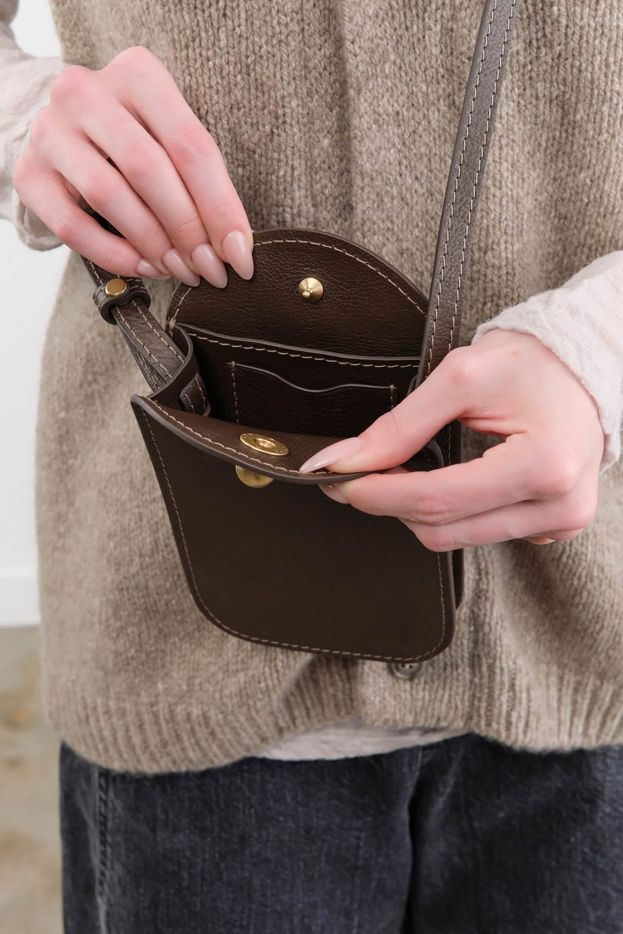 Lindquist Accessories Bags Segui Bag in Chaga Chaga / 8.5” H X 4.75" W X 1.5” D