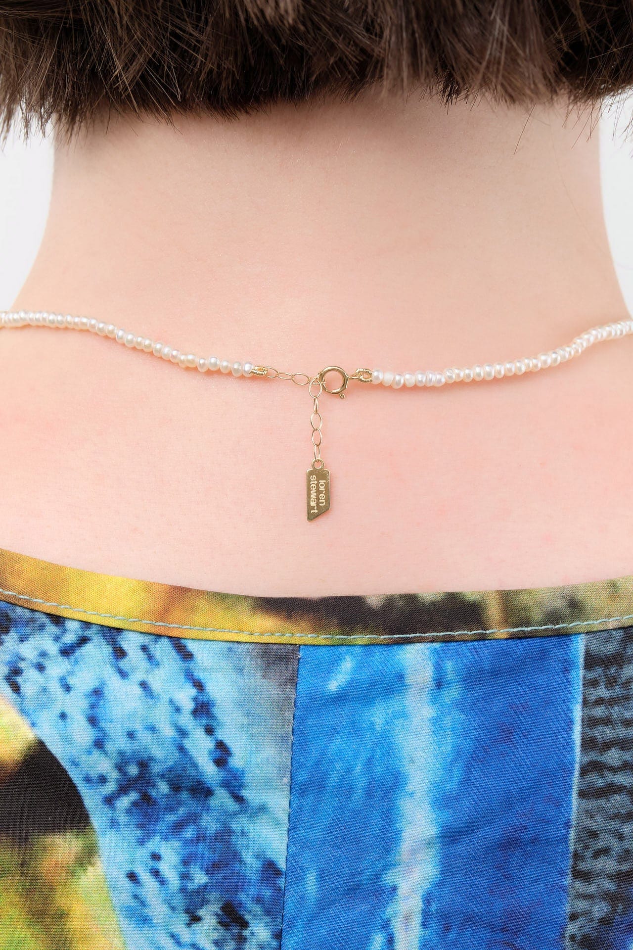 Loren Stewart Jewelry Necklaces Baby Pearl Choker 14K Yellow Gold / 15" Chain