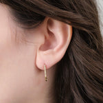 Loren Stewart Jewelry Earrings Mini Diamond Safety Pin Diamond