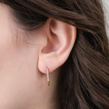 Loren Stewart Jewelry Earrings Mini Diamond Safety Pin Diamond