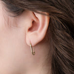 Loren Stewart Jewelry Earrings Mini Diamond Safety Pin Diamond