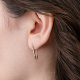 Loren Stewart Jewelry Earrings Mini Diamond Safety Pin Diamond