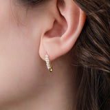 Loren Stewart Jewelry Earrings Mini Friendship Safety Pin Pearl