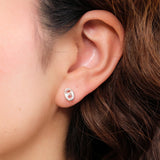 Loren Stewart Jewelry Earrings Mini Nauticus Studs Sterling Silver / Pair