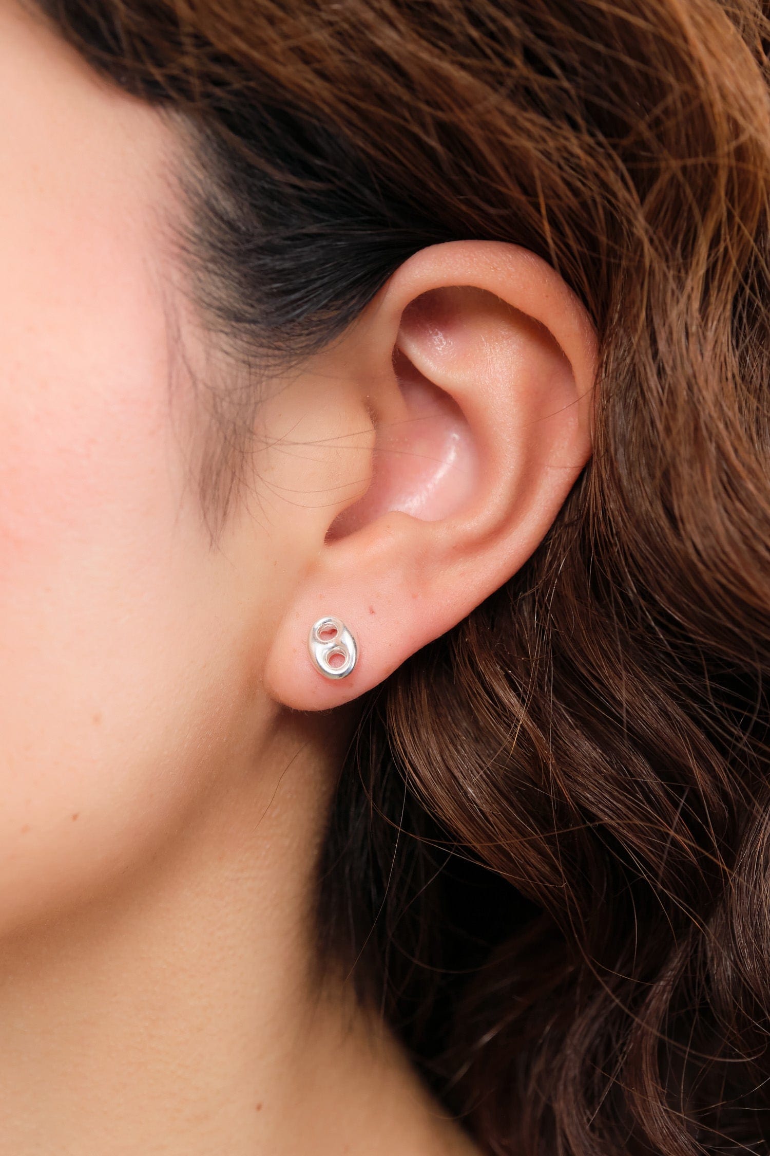 Loren Stewart Jewelry Earrings Mini Nauticus Studs Sterling Silver / Pair