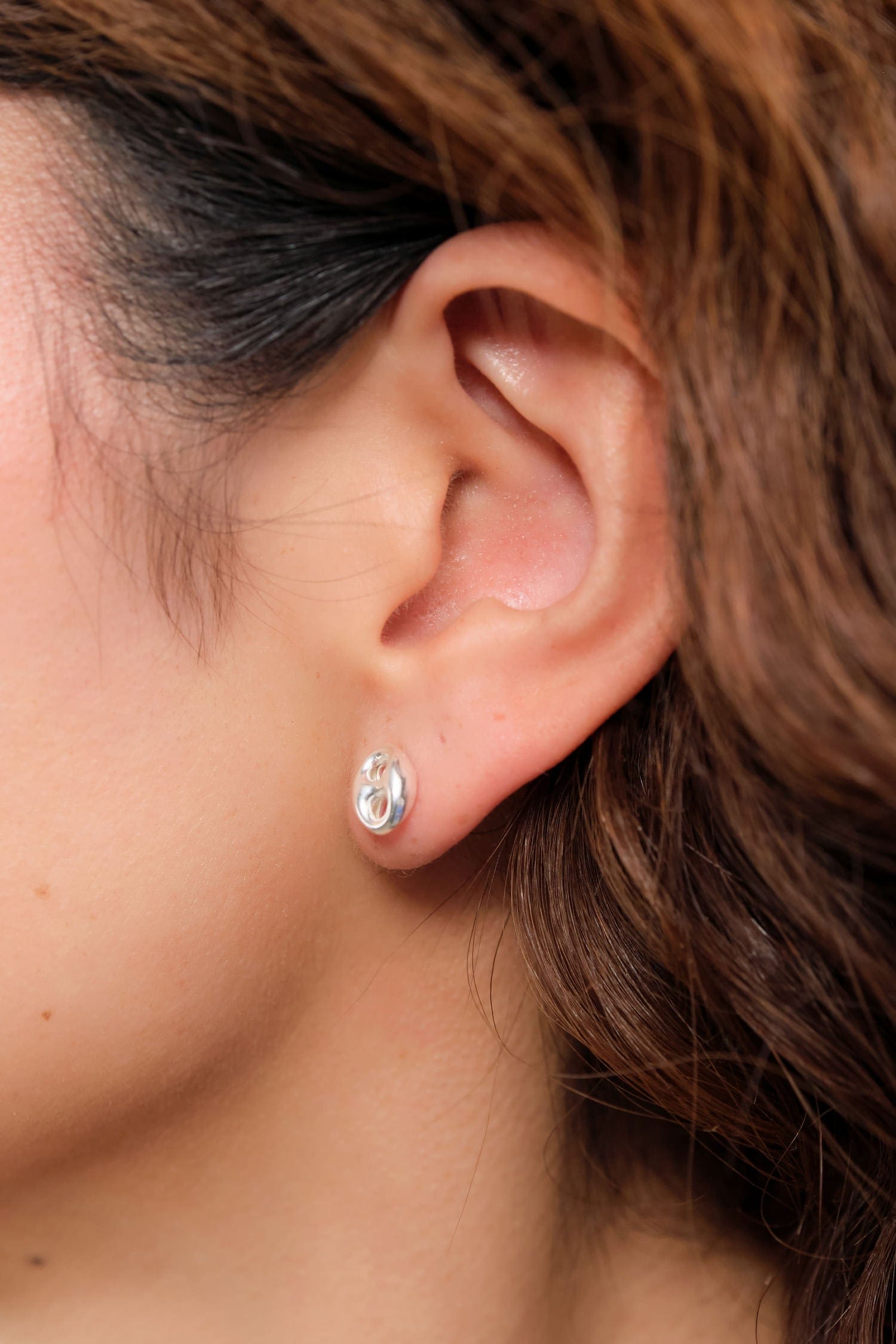 Loren Stewart Jewelry Earrings Mini Nauticus Studs Sterling Silver / Pair