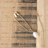 Loren Stewart Jewelry Necklaces Pearl Safety Pin Brooch Pearl