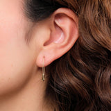 Loren Stewart Jewelry Earrings Safety Pin 14K Yellow Gold / Single