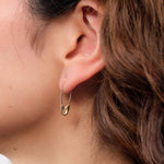 Loren Stewart Jewelry Earrings Safety Pin 14K Yellow Gold / Single