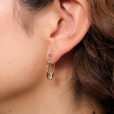 Loren Stewart Jewelry Earrings Sunset Safety Pin 14K Yellow Gold / Single