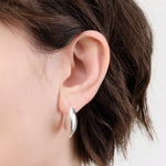 Loren Stewart Jewelry Earrings XL Hammock Hoops Sterling Silver / Pair