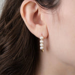Loren Stewart Jewelry Earrings XL Pearl Safety Pin Pearl