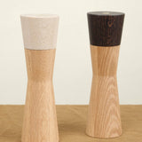 Lostine Home Kitchen Serving Salt and Pepper Mill Set White Oak / 9" H X 3 "D