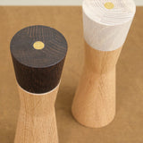 Lostine Home Kitchen Serving Salt and Pepper Mill Set White Oak / 9" H X 3 "D