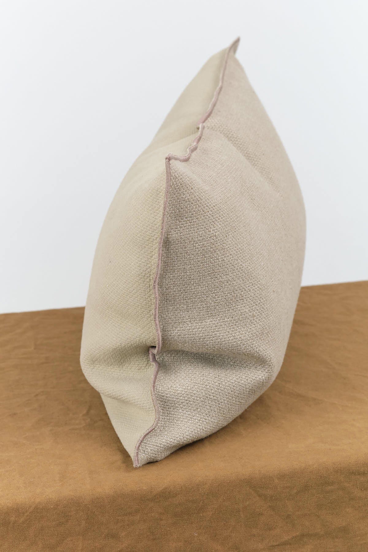 Maison De Vacances Home Pillows 16" X 24" Canvas Vice Versa Cushion in Ecorce Ecorce / 16" X 24"