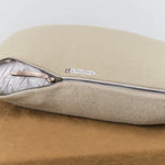 Maison De Vacances Home Pillows 16" X 24" Canvas Vice Versa Cushion in Ecorce Ecorce / 16" X 24"