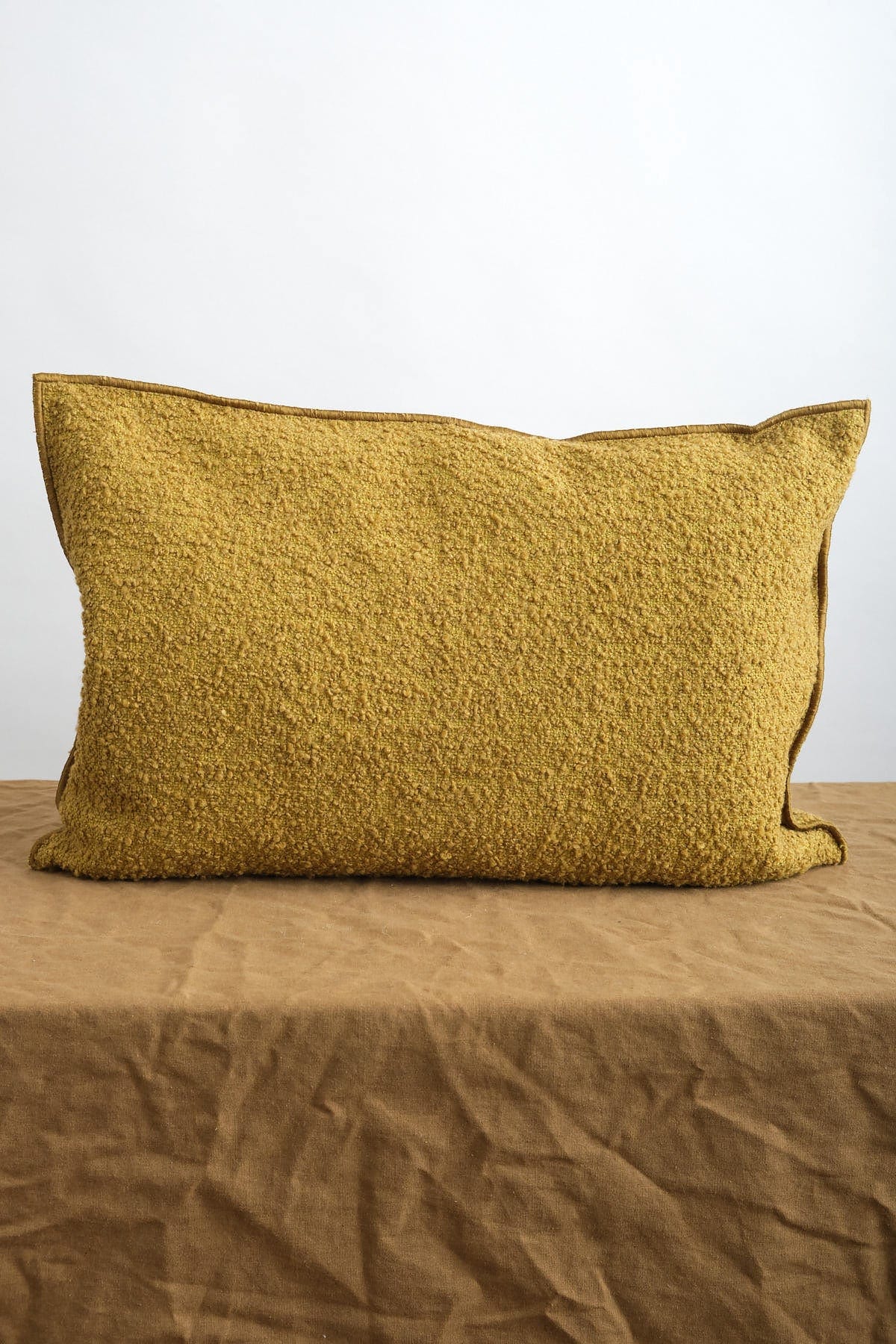 Maison De Vacances Home Pillows 16" x 24" Canvas Wooly in Ocre Ocre / 16" X 24"