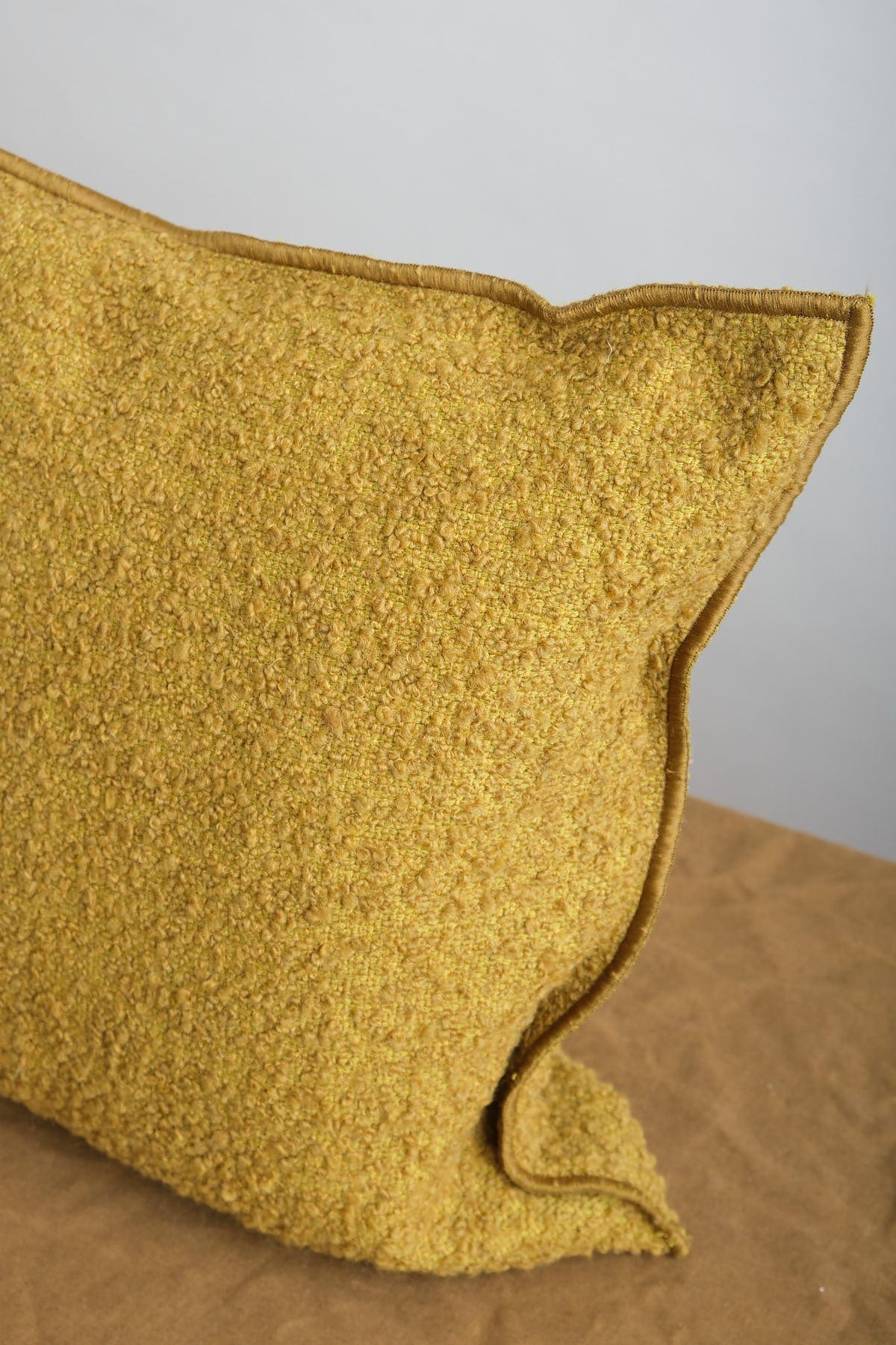 Maison De Vacances Home Pillows 16" x 24" Canvas Wooly in Ocre Ocre / 16" X 24"