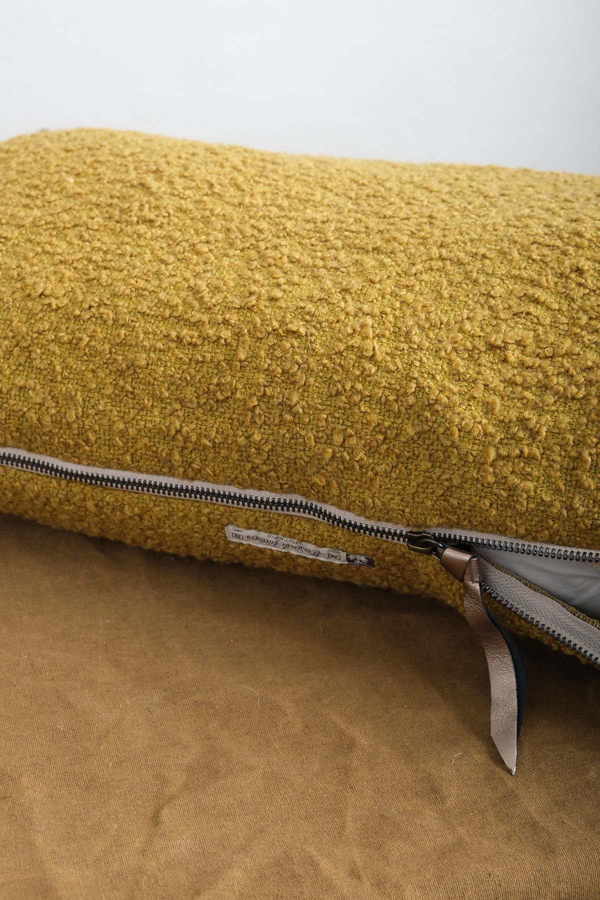 Maison De Vacances Home Pillows 16" x 24" Canvas Wooly in Ocre Ocre / 16" X 24"