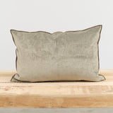 Maison De Vacances Home Pillows 16" X 24" Royal Velvet Vice Versa Cushion in Kaki Kaki / 16" X 24"