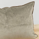 Maison De Vacances Home Pillows 16" X 24" Royal Velvet Vice Versa Cushion in Kaki Kaki / 16" X 24"