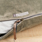 Maison De Vacances Home Pillows 16" X 24" Royal Velvet Vice Versa Cushion in Kaki Kaki / 16" X 24"