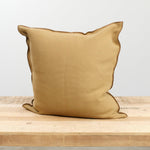 Maison De Vacances Home Pillows 26" X 26" Canvas Vice Versa Cushion In Cappuccino Cappuccino / 26" X 26"