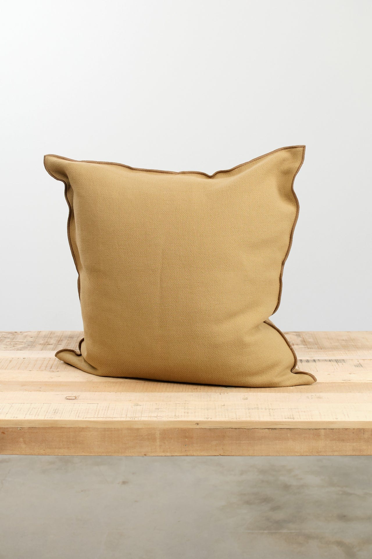 Maison De Vacances Home Pillows 26" X 26" Canvas Vice Versa Cushion In Cappuccino Cappuccino / 26" X 26"
