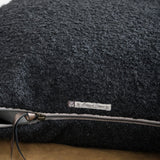 Maison De Vacances Home Pillows 26" x 26" Canvas Wooly in Charbon Charbon / 26" X 26"