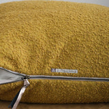 Maison De Vacances Home Pillows 26" x 26" Canvas Wooly in Ocre Ocre / 26" X 26"