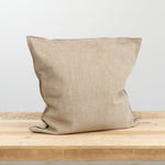 Maison De Vacances Home Pillows 26" X 26" Tufted Canvas Upcycled Cushion in Ecorce Ecorce / 26" X 26"