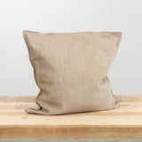 Maison De Vacances Home Pillows 26" X 26" Tufted Canvas Upcycled Cushion in Ecorce Ecorce / 26" X 26"