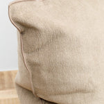 Maison De Vacances Home Pillows 26" X 26" Tufted Canvas Upcycled Cushion in Ecorce Ecorce / 26" X 26"