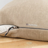 Maison De Vacances Home Pillows 26" X 26" Tufted Canvas Upcycled Cushion in Ecorce Ecorce / 26" X 26"