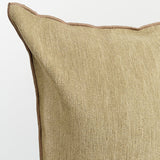 Maison De Vacances Home Pillows 26" X 26" Tufted Canvas Upcycled Cushion in Kaki Kaki / 26" X 26"