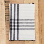 Maison De Vacances Home Kitchen Napkins Canvas Mimi Country Napkin Noir/Bourdon / 17" X 17"
