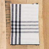 Maison De Vacances Home Kitchen Napkins Canvas Mimi Country Napkin Noir/Bourdon / 17" X 17"