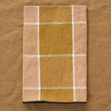 Maison De Vacances Home Kitchen Napkins Canvas Mimi Nara Napkin Havane/Noir / 17" X 17"