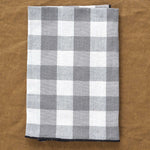 Maison De Vacances Home Kitchen Napkins Canvas Mimi Vichy Napkin Ardoise/Noir / 18" x 18"
