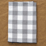 Maison De Vacances Home Kitchen Napkins Canvas Mimi Vichy Napkin Ardoise/Noir / 18" x 18"