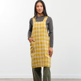 Maison De Vacances Home Kitchen Aprons Canvas Vintage Vichy Apron in Mangue Mangue / 35.5" X 31.5"