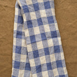 Maison De Vacances Home Kitchen Towels Canvas Vintage Vichy Kitchen Towel Bleu de Delft / 17" X 30"