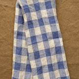 Maison De Vacances Home Kitchen Towels Canvas Vintage Vichy Kitchen Towel Bleu de Delft / 17" X 30"