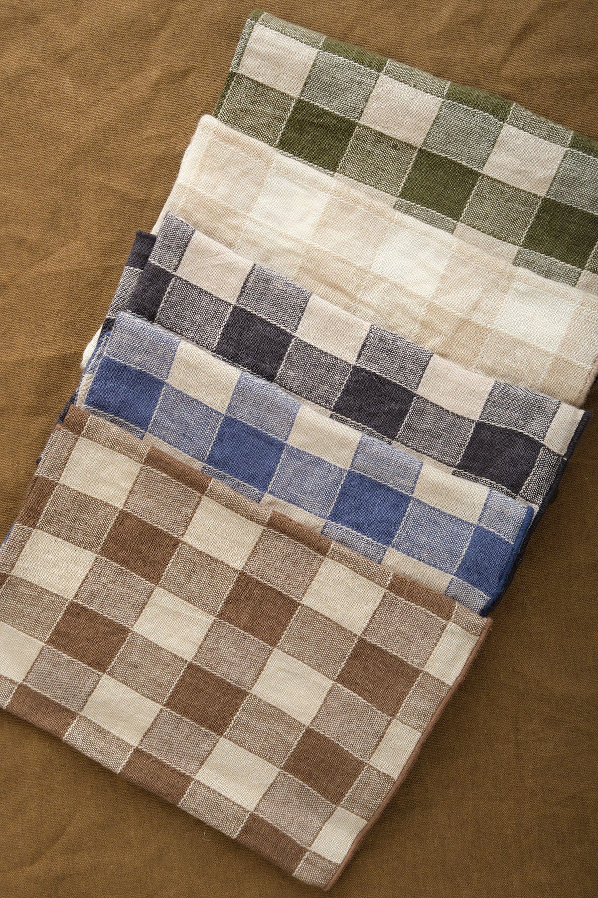 Maison De Vacances Home Kitchen Napkins Canvas Vintage Vichy Napkin