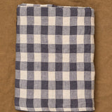 Maison De Vacances Home Tablecloths Canvas Vintage Vichy Tablecloth Fusain / Medium