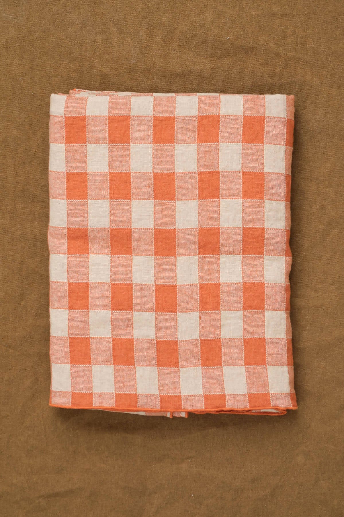 Maison De Vacances Home Tablecloths Canvas Vintage Vichy Tablecloth Marmelade / Medium