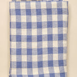 Maison De Vacances Home Tablecloths Canvas Vintage Vichy Tablecloth Bleu de Delft / Medium